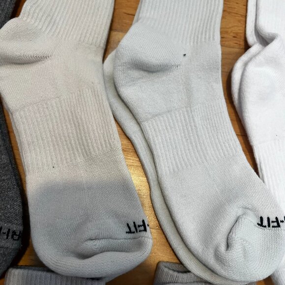 Nike Everyday Plus Cushion Crew Training Sock - Lot of 12 Pairs Gray Iron Smoke - Picture 4 of 7